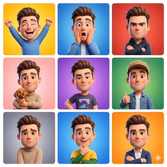 Avatar Emotion Grid