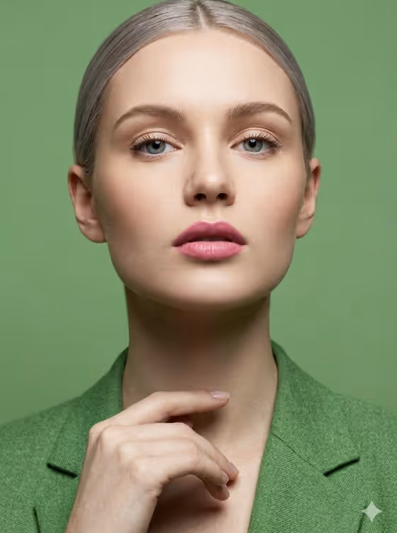 Monochrome Beauty Portrait template result