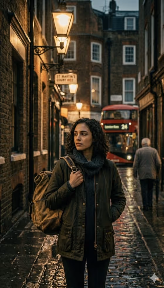 London Rain Portrait template result
