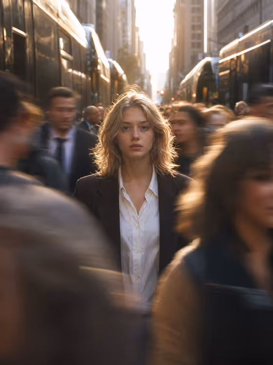 Stillness In Crowd
