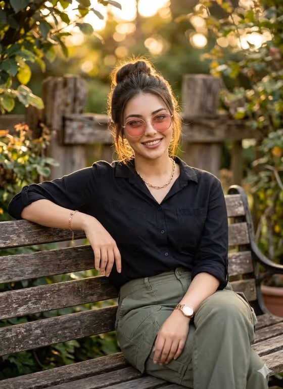 Golden Hour Lifestyle Portrait template result