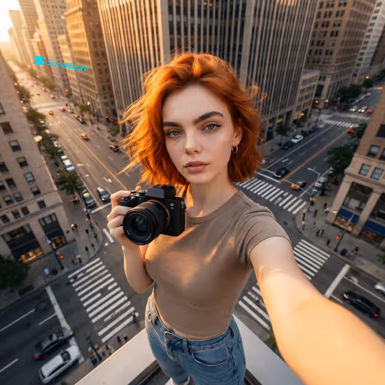 Skyscraper Edge Selfie