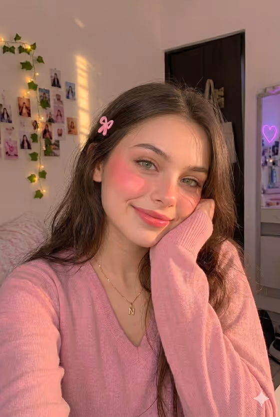 Cozy Bedroom Selfie Portrait