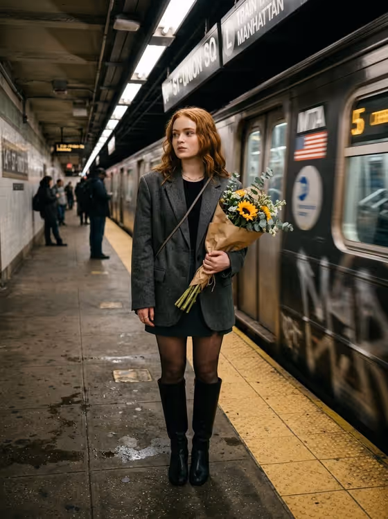 Subway Platform Portrait