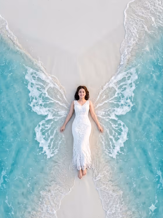 Aerial Ocean Shoreline Surrealism