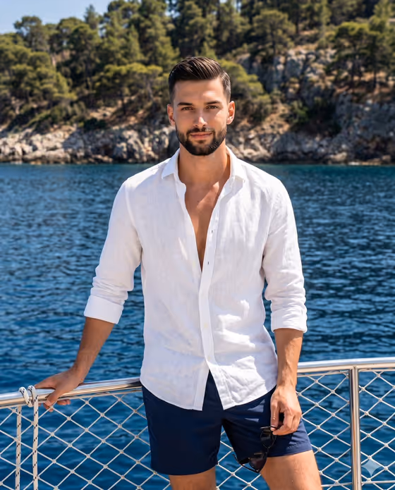 Luxury Nautical Lifestyle Portrait template result