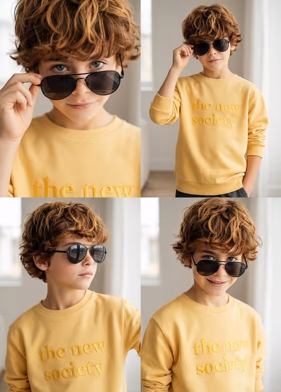 Consistent Child Portrait Photo Grid template result
