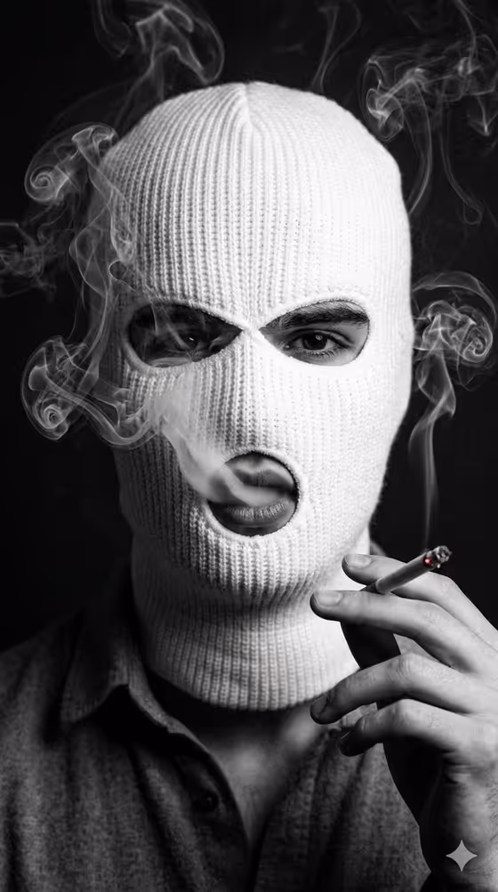 Noir Smoke Portrait