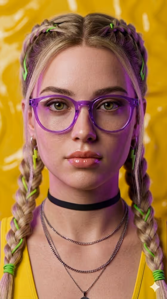 Cyberpunk Braids template result