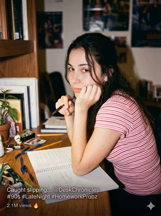 Candid Indoor Student Life Portrait template result