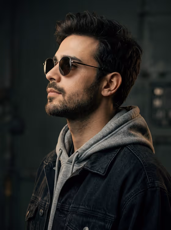 Cinematic Urban Fashion Portrait template result