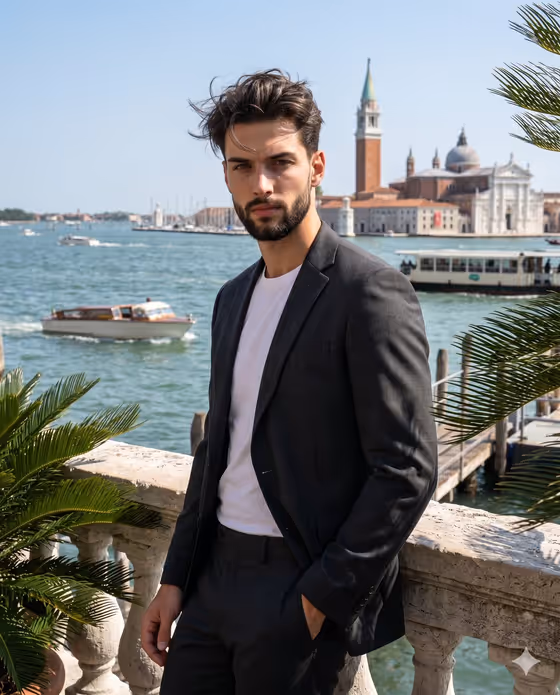 Upscale Mediterranean Travel Menswear Photography