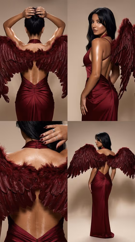 Dark Luxury Fallen Angel Editorial