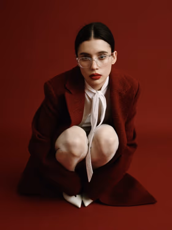 Red Editorial Portrait