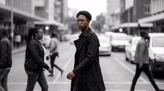 Cinematic Street Portrait template result