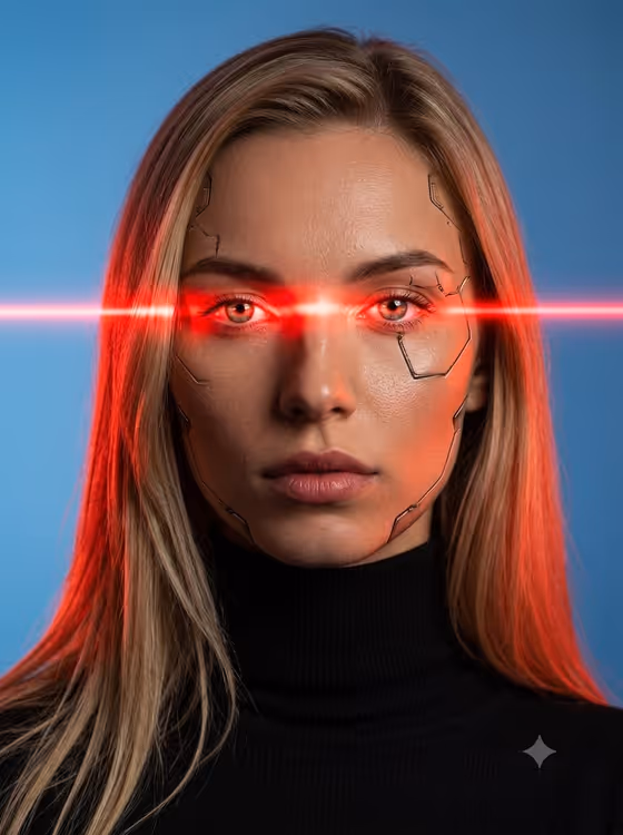 Cybernetic Laser Portrait