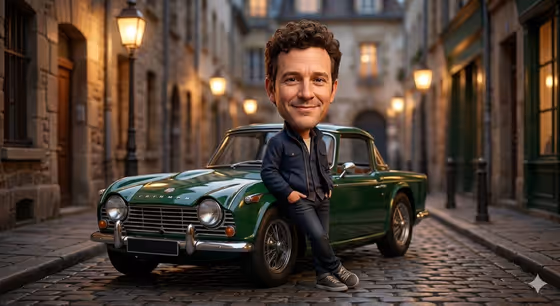 Caricature Car Duo