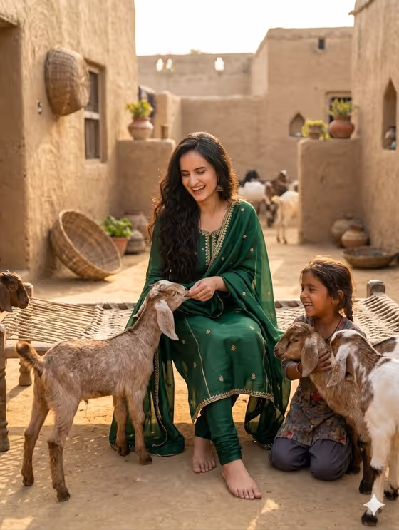 Village Courtyard Portrait