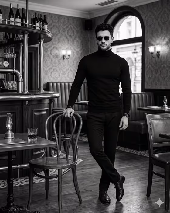 Monochrome Vintage Bar Gentleman template result