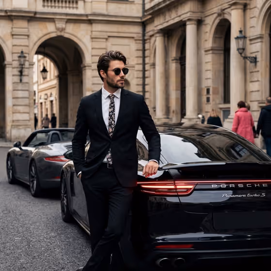 Luxury Porsche Panamera Lifestyle Photography template result