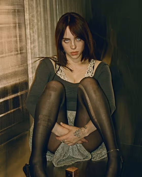 Brooding Cinematic Portrait with Auburn Bob template result