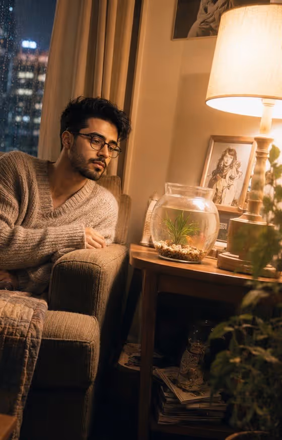 Rainy Urban Night Portrait template result