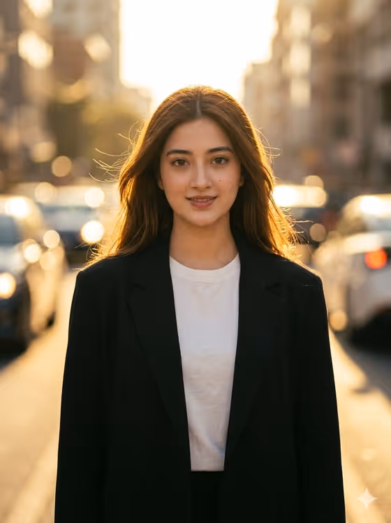 Golden Hour Portrait template result