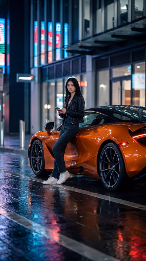 Neon Street Supercar