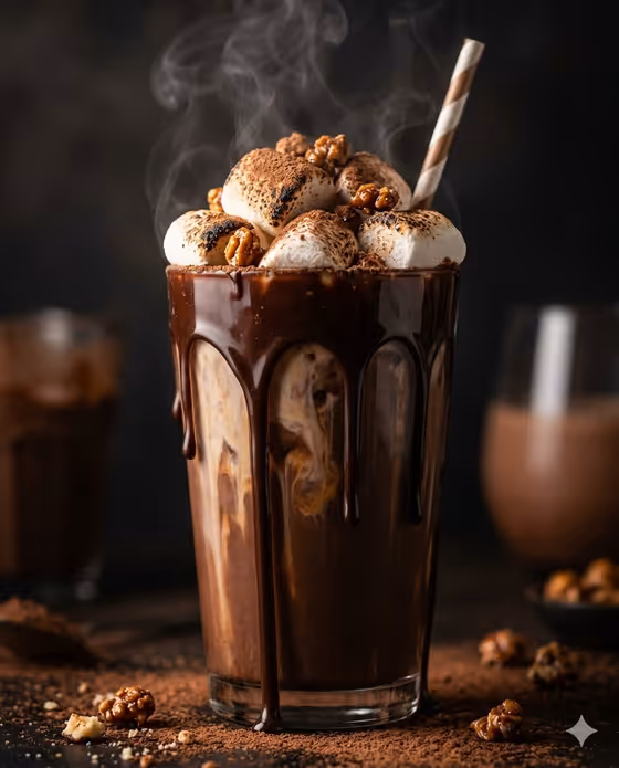 Dessert Pour Close-Up