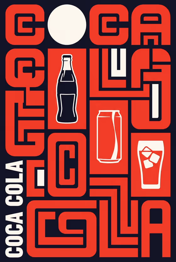 Neo-Constructivist Typographic Brand Poster