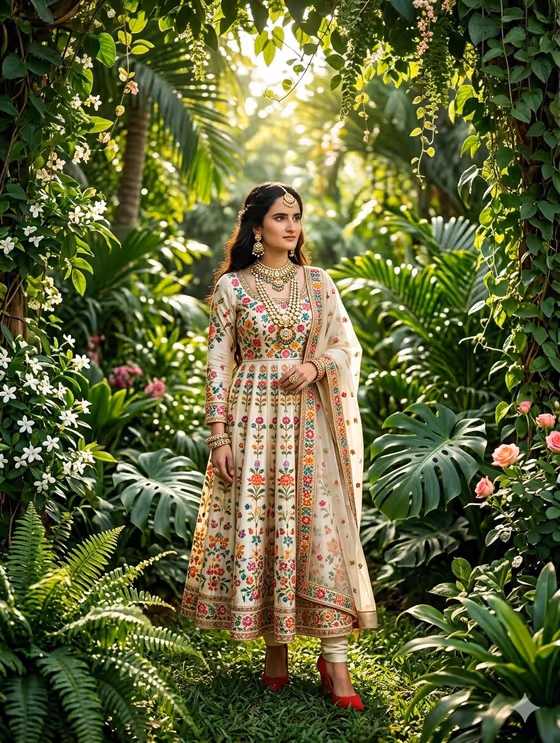 Anarkali Garden Portrait template result
